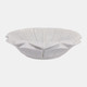 23055#12" Flower Shaped Marble Bowl, White