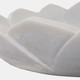 23056#19" Flower Shaped Large Marble Bowl, White
