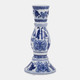 23087-01#8x4" Chinoiserie Taper Holder, Blue/white