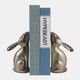 23091#S/2 7" Bunny Bookends, Gold