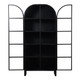 EV23082#86" Norina Tall Glass Door Cabinets, Black