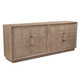 EV23084#86" Louvinar Wood Sideboard, Brown