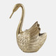 23114-02#10x8" Swan Planter, Gold