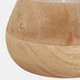 80270-04#6" 10 Oz Vanilla Modern Wood Bowl Candle, Blonde