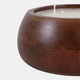 80270-08#8" 15 Oz Vanilla Modern Wood Bowl Candle, Walnut