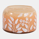 80549-02#6" 33 Oz Jasmine Floral Pattern Candle, Blush