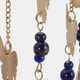 23148#33x10" Mosaic Butterfly Chime, Gold/navy