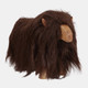 23157#10x8" Faux Fur Highland Cow, Brown