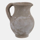 23164-02#7x6" Terracotta Jug Vase, Washed Grey
