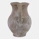23164-02#7x6" Terracotta Jug Vase, Washed Grey