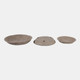 23169#S/3 13/15/18" Paper Mache Bowls, Taupe