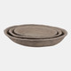 23169#S/3 13/15/18" Paper Mache Bowls, Taupe