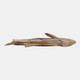 23189#32x12" Teak Wood Fish, Natural