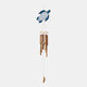 23192#23x9" Turtle Chime, Blue/natural