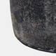23194-03#16x10" Terracotta Vase, Distressed Black