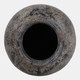 23194-03#16x10" Terracotta Vase, Distressed Black