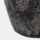 23194-04#12x8" Terracotta Vase, Distressed Black