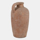 23195-01#16x9" Terracotta Textured Jug Vase, Gold