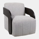 23180-01#33x31" Modern Swivel Rocker Chair, Tan/brown