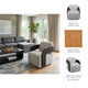 23180-01#33x31" Modern Swivel Rocker Chair, Tan/brown