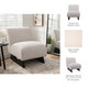 23181#33x30" Warren Accent Chair, Ivory/brown