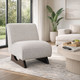 23181#33x30" Warren Accent Chair, Ivory/brown