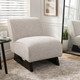 23181#33x30" Warren Accent Chair, Ivory/brown