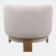 23183#32x30" Modesto Accent Chair, Ivory/brown