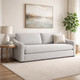 23184-02#95x40" Cary Modern Sofa, Light Grey