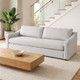 23184-02#95x40" Cary Modern Sofa, Light Grey