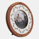 23211-01#4x4" Round Dog Bones Photo Frame, Ivory/natural