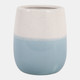 23230#5x4" 2-tone Pencil Cup, White/blue