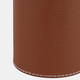 23233-02#4x3" Faux Leather Pencil Cup W/ Stitching, Camel
