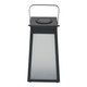 23247#11x6" Solar Outdoor Lantern, Black