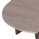 23252#36x16" Travertine Top Coffee Table, Tan/brown