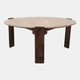 23252#36x16" Travertine Top Coffee Table, Tan/brown