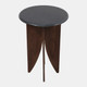 23270-02#23x16" Contemporary Accent Table, Black/brown