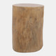 23271#19x15" Tree Trunk Side Table, Natural