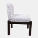 23315#35x29" Faux Fur Accent Chair, White
