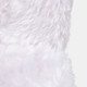 23315#35x29" Faux Fur Accent Chair, White