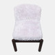 23315#35x29" Faux Fur Accent Chair, White
