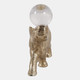 23318#9x6" Elephant W/ Acrylic Ball, Gold