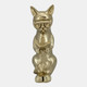 23319#8x4" Reading Kitty W/ Glasses, Gold