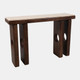 23339#46x31" Rounded Edge Console Table, Tan/brown, Kd
