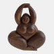 23349#10x8" Chubby Lady Sitting, Brown