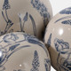 23345#S/3 4/5/6" Floral Orbs, Blue/ivory