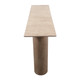 EV23376#54" Montock Wood And Travertine Console Table, Kd
