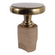 EV23381#22" Cardin Wood And Marble Accent Table