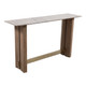 EV23385#54" Rummil Wood And Marble Console Table, Kd