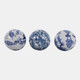23399#S/3 5" Assorted Chinoiserie Orbs, Blue/white